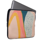 Moderne Farbige Abstrakte Kunst Laptopschutzhülle (Vorne Rechts)