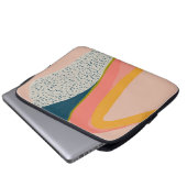Moderne Farbige Abstrakte Kunst Laptopschutzhülle (Vorne Knopf)