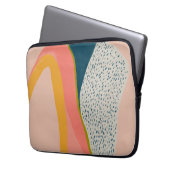 Moderne Farbige Abstrakte Kunst Laptopschutzhülle (Vorderseite Links)