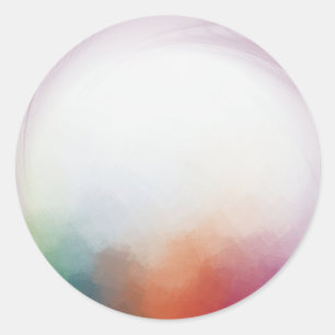 Moderne Farbige Abstrakte Leere Vorlage Benutzerde Runder Aufkleber