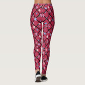 Moderne farbige Blume bilden Leggings (Rückseite)