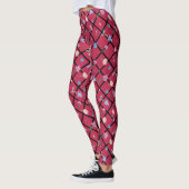 Moderne farbige Blume bilden Leggings (Links)