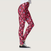 Moderne farbige Blume bilden Leggings (Rechts)