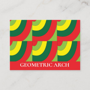 Moderne Farbige Geometrische Visitenkarte