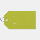 Moderne farbige Happy Birthday Orange Blue Boys Geschenkanhänger (Rückseite Horizontal)