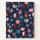 Moderne farbige Imitate Glitzer Pattern Notizbuch (Rückseite)