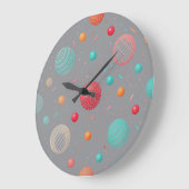 "Moderne, farbige Kreise Wall Clock Große Wanduhr (Winkel)