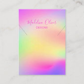 Moderne farbige Rainbow-Kette Visitenkarte (Vorderseite)