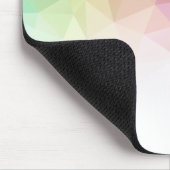 Moderne farbige Regenbogen-Polygonal-Design-Mousep Mousepad (Ecke)