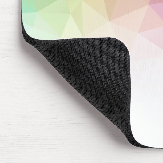 Moderne farbige Regenbogen-Polygonal-Design-Mousep Mousepad (Ecke)