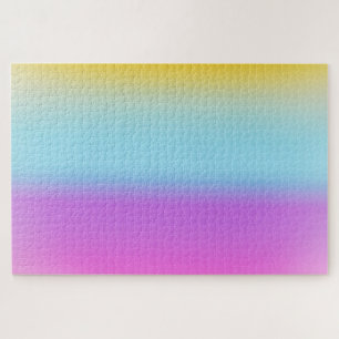 Moderne farbige Regenbogenfarben Wasserfarbe Puzzle