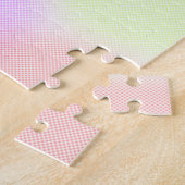 Moderne farbige Regenbogenfarben Wasserfarbe Puzzle (Seite)