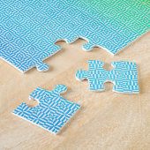 Moderne farbige Regenbogenfarben Wasserfarbe Puzzle (Seite)