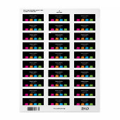 Moderne farbige Rücksendeadresse (Vorne)