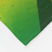 Moderne farbige Strahlen 3D Abstrakt Geometrie Fleecedecke (Ecke)