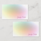 Moderne farbige Template-Kalligrafie Mitteilungskarte (Vorne/Hinten)