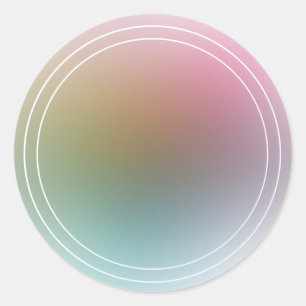 Moderne Farbige Trendige Elegante Leere Vorlage Runder Aufkleber