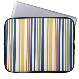 Moderne farbige vertikale Streifenmuster Laptopschutzhülle