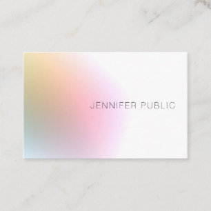 Moderne Farbige Vorlage Elegant Professionell Visitenkarte