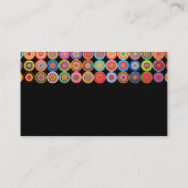 moderne, farbige Vorlage für Visitenkarten Visitenkarte (Rückseite)