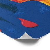 Moderne farbige Wasserfarbe Lady Liberty Poster (Ecke)