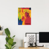 Moderne farbige Wasserfarbe Lady Liberty Poster (Heimbüro)
