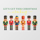 Moderne farbige Weihnachtsfeiertage für Unternehme Fensteraufkleber (Blatt)