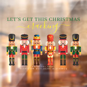 Moderne farbige Weihnachtsfeiertage für Unternehme Fensteraufkleber (Blatt 2)