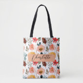 Moderne farbige Wildblume Tasche (Vorderseite)