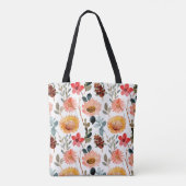 Moderne farbige Wildblume Tasche (Rückseite)