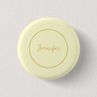 Moderne Farbkalligraphie aus Gold und Creme Schlic
