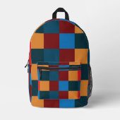 Moderne Farbkarton Bedruckter Rucksack (Vorderseite)