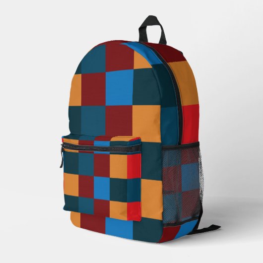 Moderne Farbkarton Bedruckter Rucksack (Rückseitige Ecke Rechts)