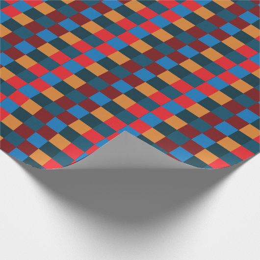 Moderne Farbkarton Geschenkpapier (Ecke)