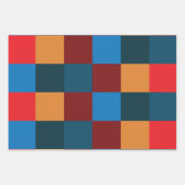 Moderne Farbkarton Geschenkpapier Set (Vorderseite 2)