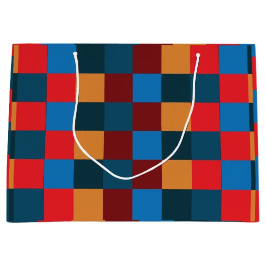 Moderne Farbkarton Große Geschenktüte (Vorderseite)