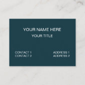 Moderne Farbkarton Visitenkarte (Rückseite)