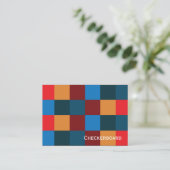 Moderne Farbkarton Visitenkarte (Stehend Vorderseite)