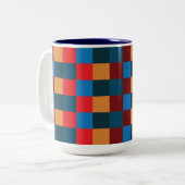 Moderne Farbkarton Zweifarbige Tasse (Vorderseite Links)