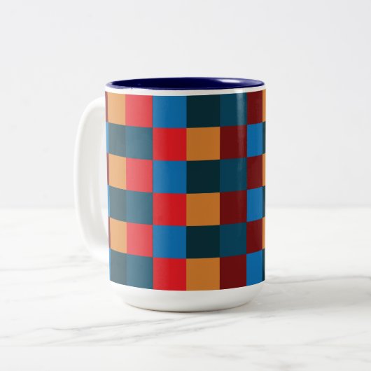 Moderne Farbkarton Zweifarbige Tasse (Vorderseite Links)