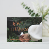 Moderne Farbkollektion Dankeskarte (Stehend Vorderseite)