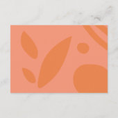 Moderne Farbkollektion, Hochzeitdetails Begleitkarte (Rückseite)