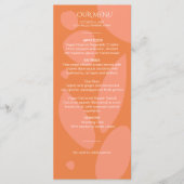 Moderne Farbkollektion Menükarte (Vorderseite)