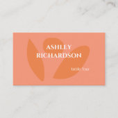 Moderne Farbkollektion Platzkarte (Vorderseite)