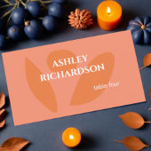 Moderne Farbkollektion Platzkarte