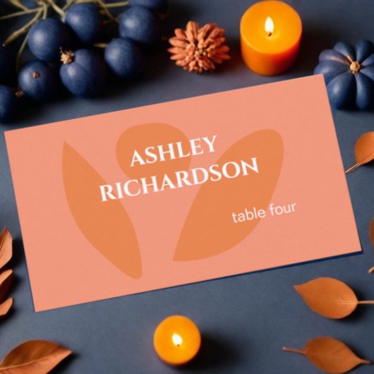 Moderne Farbkollektion Platzkarte