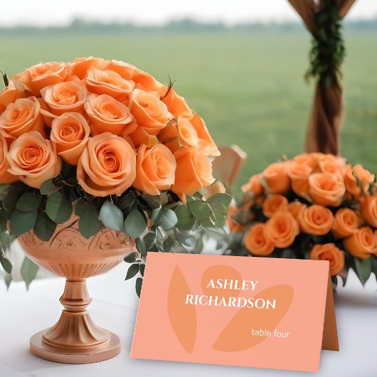 Moderne Farbkollektion Platzkarte