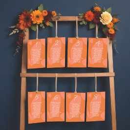 Moderne Farbkollektion Tischnummer