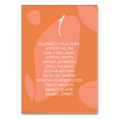 Moderne Farbkollektion Tischnummer (Vorderseite)