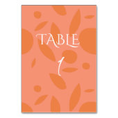 Moderne Farbkollektion Tischnummer (Vorderseite)